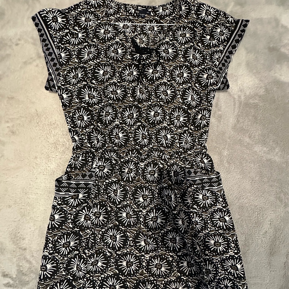 Gap Black And White Abstract Pattern Dresses Sz M - image 7